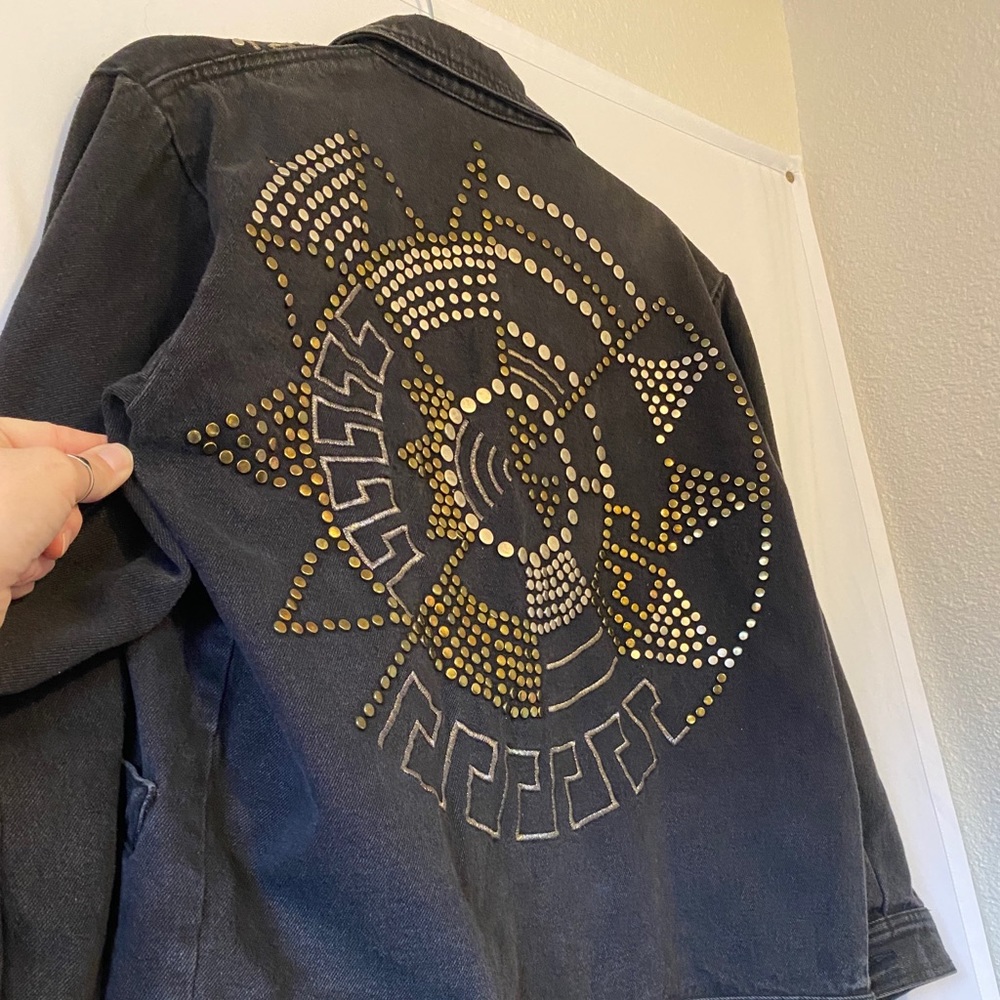 Black Denim Ib Diffusion Jacket - image 4